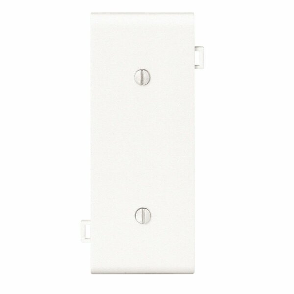 Leviton 1-Gang Standard Center Nylon Blank Wall Plate, White 905-PSC14-00W